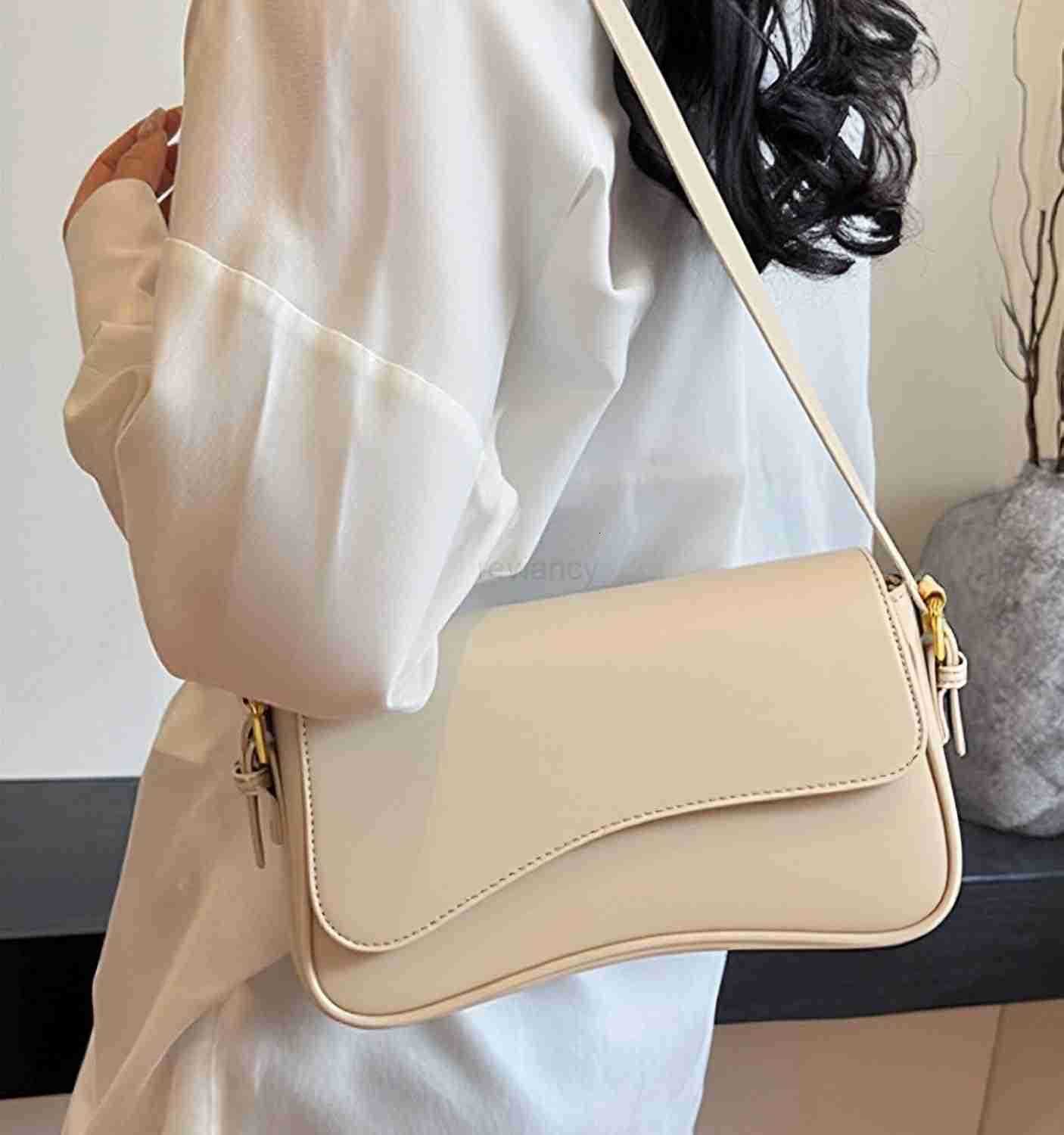 Shoulder Bag for Women Y2K Trendy Purse Vegan Leather Hobo Handbags Clutch Saddle Bag with 2 Removable StrapW250912