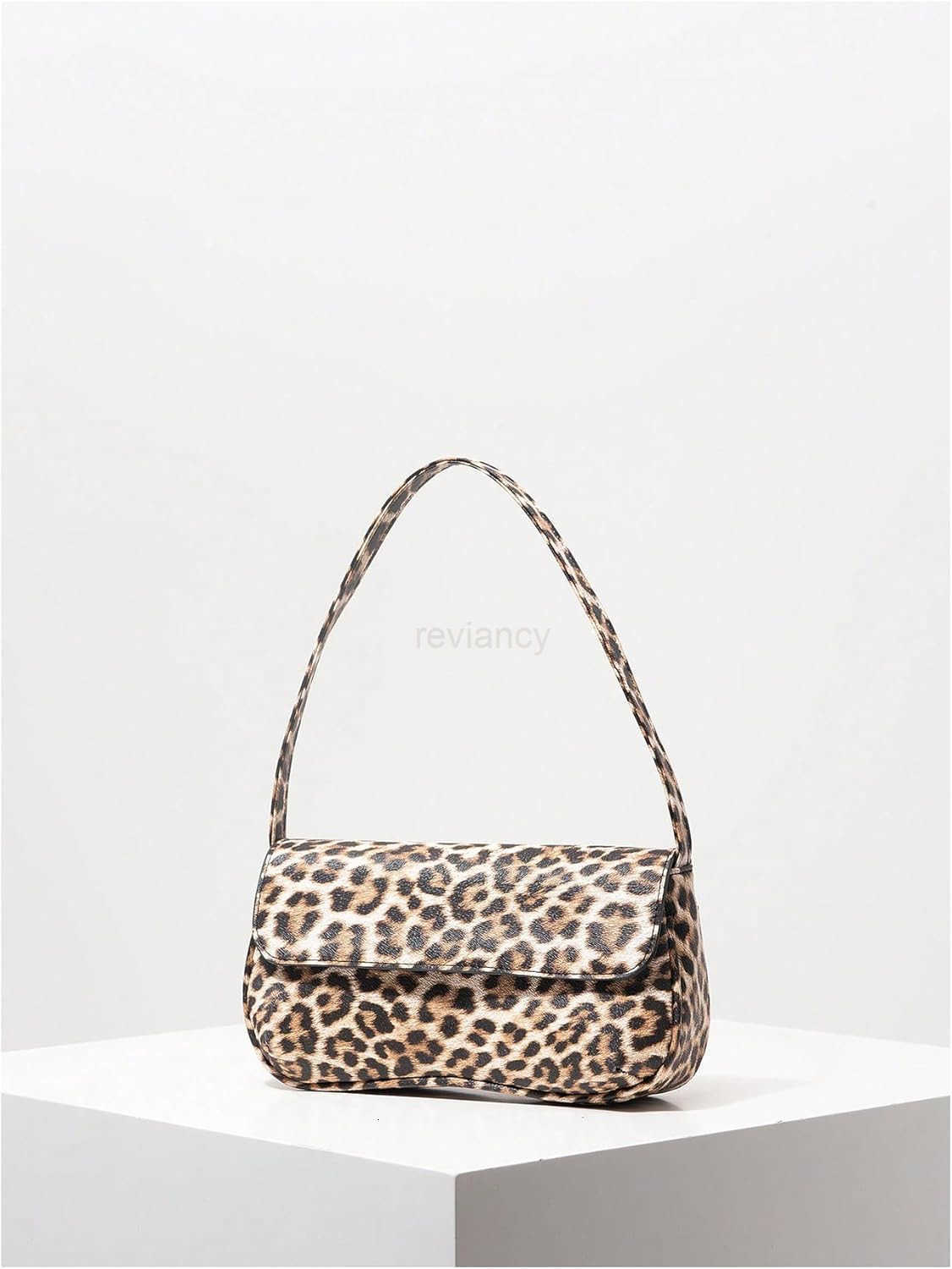 Womens Retro Flap Shoulder Bag PU Leather Top Handle Underarm Bag PurseW250912