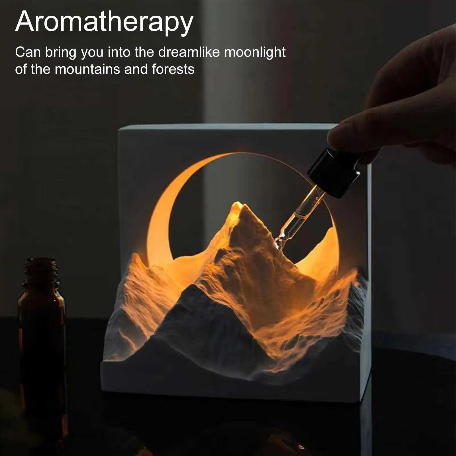 Aromatherapy Lamp Rizhao Jinshan Bedside Lamp Plaster Creative Decoration Relaxing Aromatherapy Night Light for Adults Teen Kids C250913
