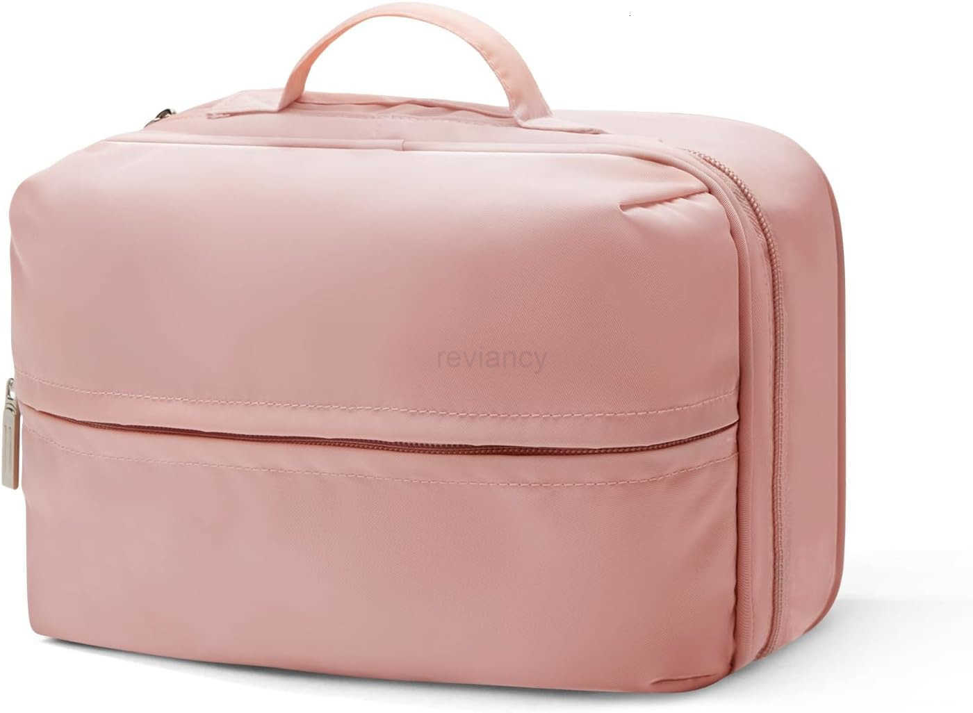 Travel Cosmetic Bag Women Portable Makeup Case Organizer Wideopen Toiletry Pouch for Cosmetics Toiletries khakiW250913