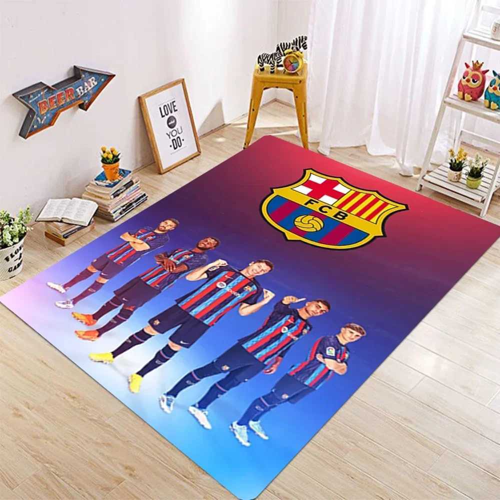 MINISO FFC BBarcelona Room Mats Antislip Absorb Water Bedroon Mat Household Carpets Childrens Bedroom Exercise Mat C250913