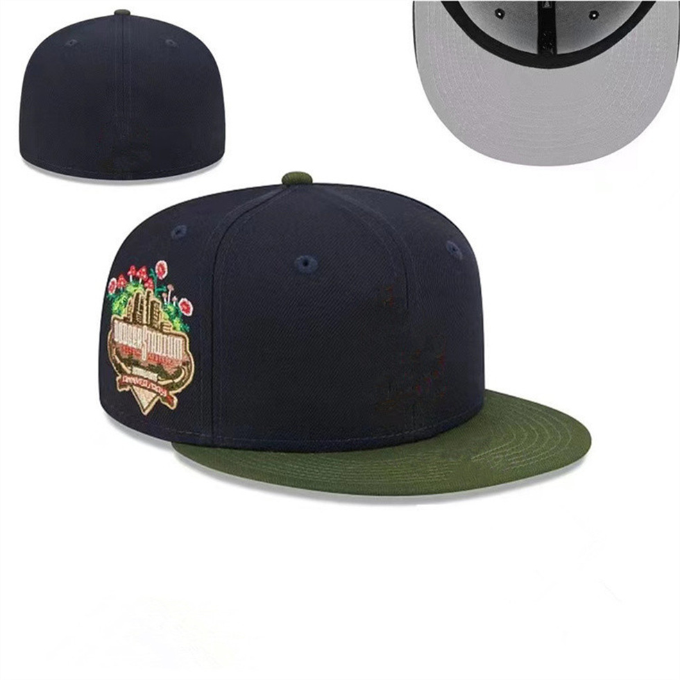 New Fitted Designer Size Baseball Football Flat Casual Caps Letter Embroidery Cotton All Teams Sport World Patched Full Closed men women Hats Mix Order Size 7-75/8 L1-2