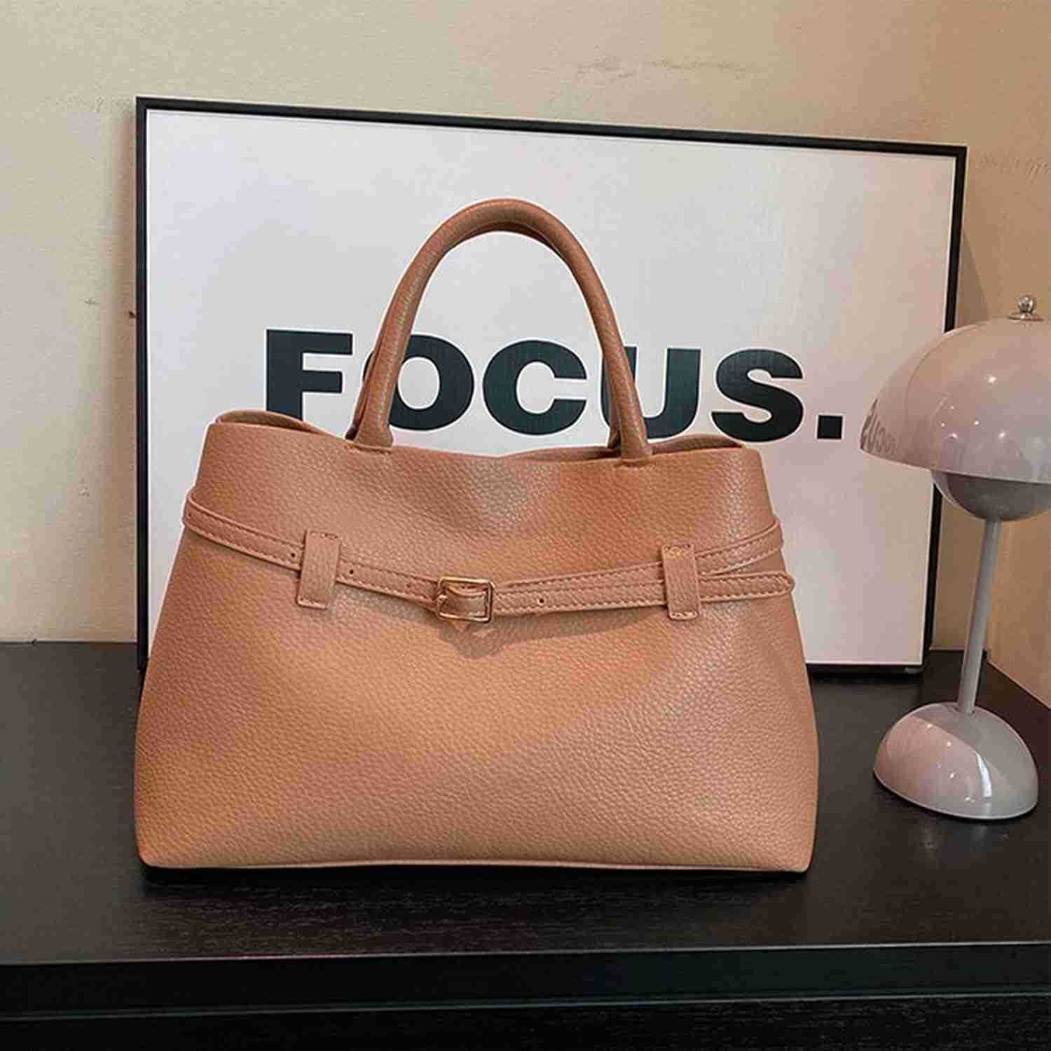 Fashion Handbags for Women Trendy Tote Bags Handbag with TopHandle Black Large Capacity Work Travel BagsW250913