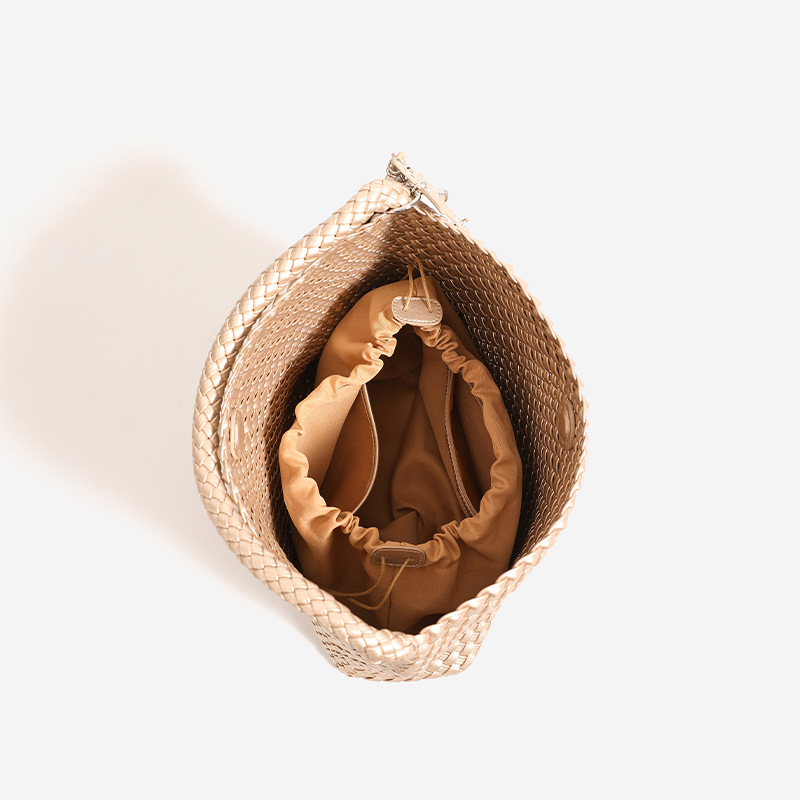 Heming 2025 New Mother Child Tote Bag Hand Woven Bag Underarm Bag Shoulder Bag Fashion Large Capacity