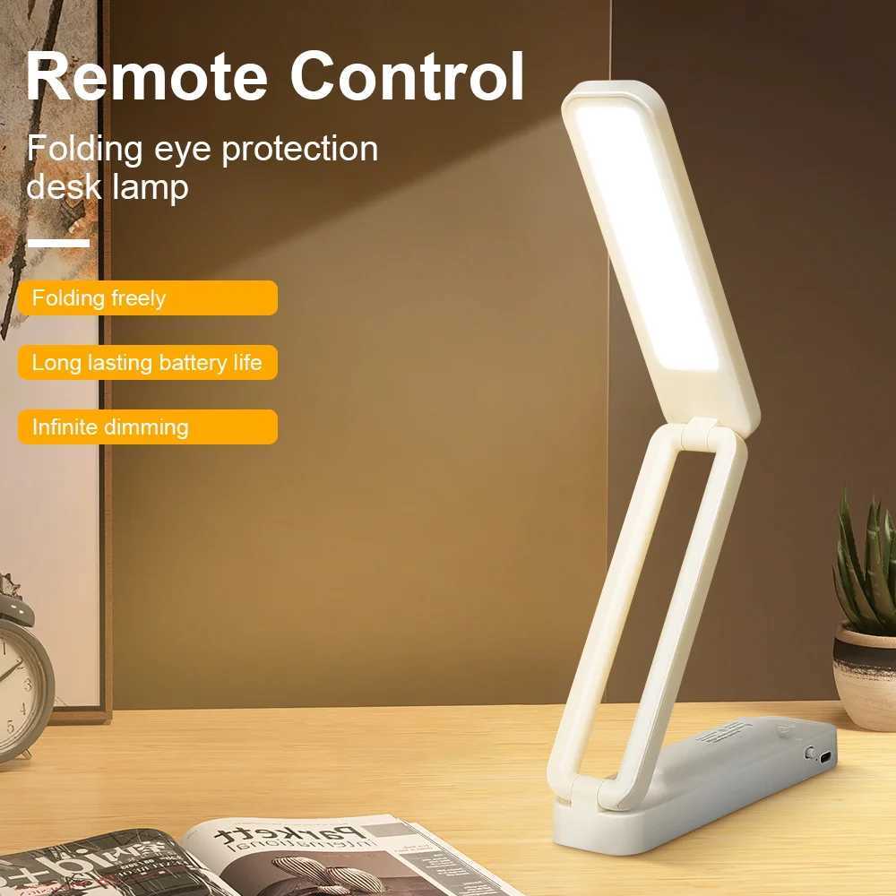Rechargeable Table Lamp Dimmable Night Light Folding LED Touch Home Dormitory Bedroom Desk Lighting Remote Control wall Led Lamp C250913