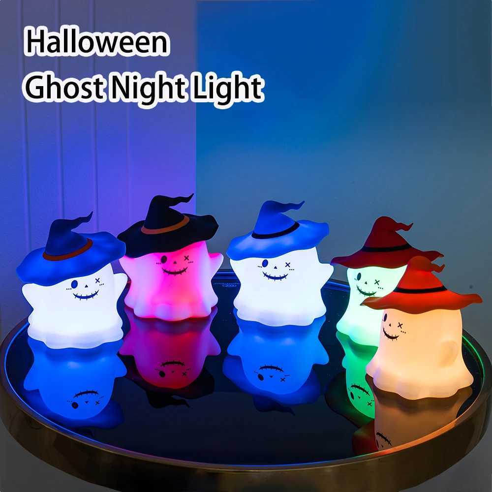 Halloween Ghost Light LED Night Light Cute Pat Lamp Warm Decor Battery Included Bedroom Kids Gift Halloween Decoration Festive C250913