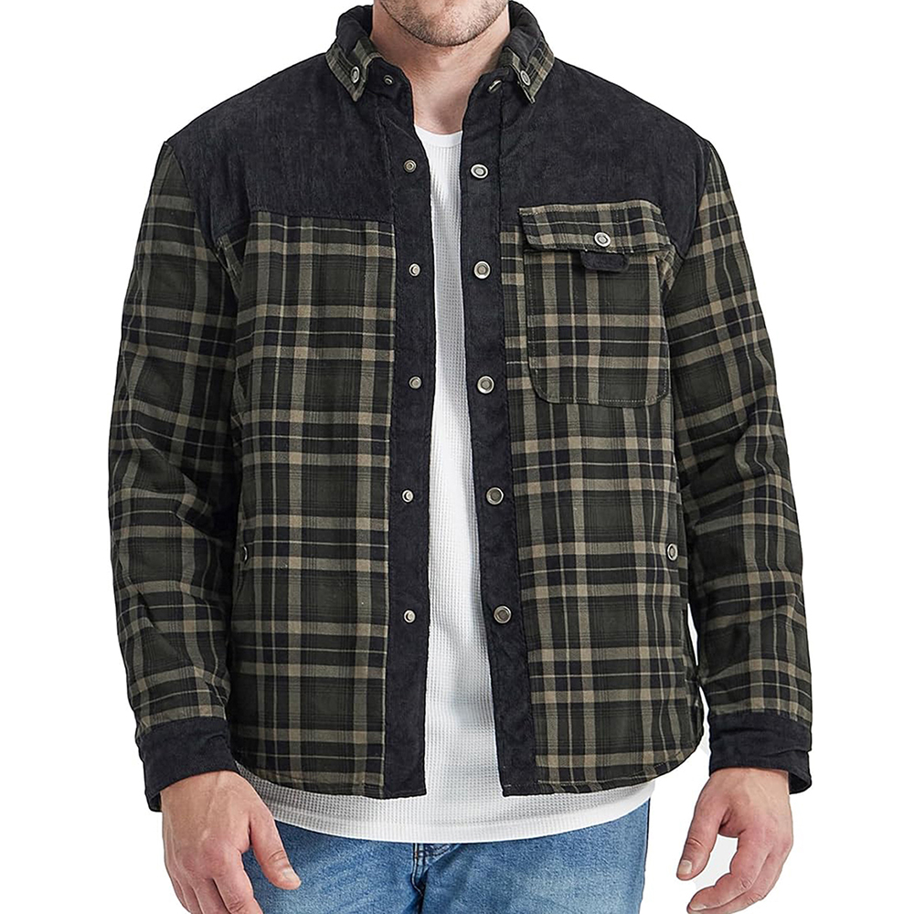 Men Plaid Shirt Warm 2025 New Autumn and Winter Flannel Long-Sleeved Shirts Casual Fashion Plaid Mens Jackets