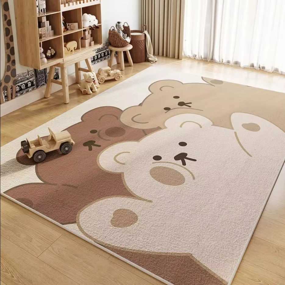 VIKAMA Childrens Room Carpet Living Room Study Toys Reading Area Baby Crawling Mat Bedroom Dirt Resistant And Easy To Care Mat C250913