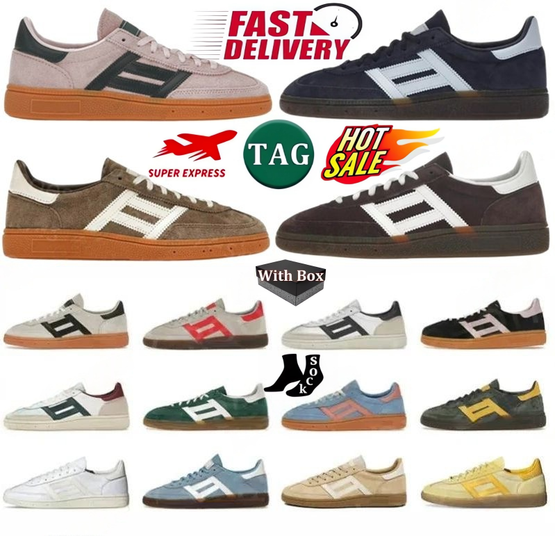 Handballs Designer Sports Shoes casual platform Aluminium BlackGum Black Clear Pink Gum Collegiate Navy men Women Navy Gum Sports Sneaker