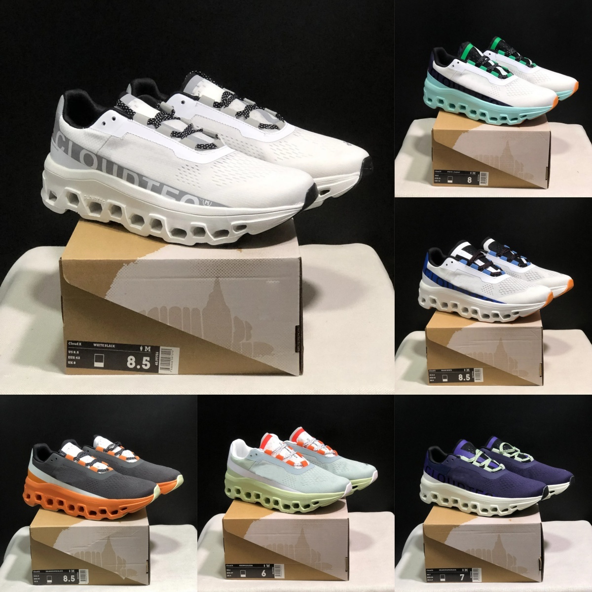 Designer Sneakers Mens 5 Running Men Women Cloud Monster Fawn Turmeric Irons Hay Cream Dune Trainer Size 36-45 top 10A