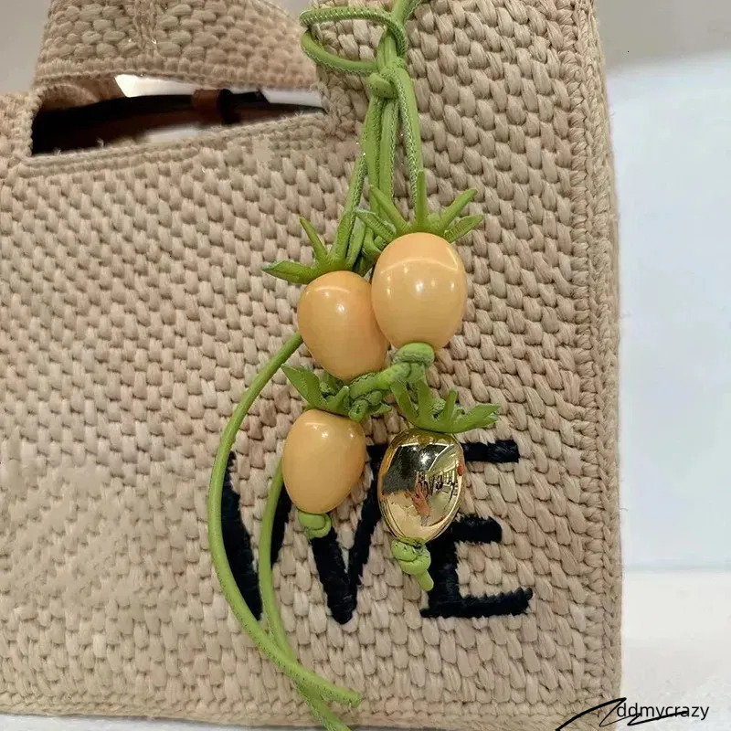 Bag Charms Lavender Tomato Vine Charm In Classic Calfskin S Designer Fashion Style Designer Woman Pendant Suitable Cute Handbag Accessories ddmycrazy