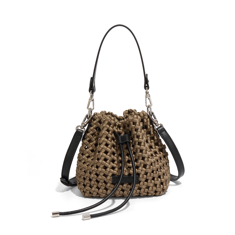 2025 New Handbag Windmill Bucket Bag Handmade Weaving Bag, Niche Design, Light Single Shoulder Diagonal Cross Bag fashion