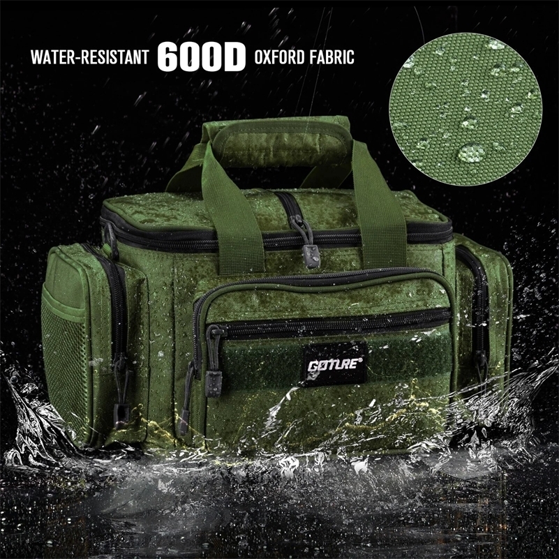 Goture Fishing Tackle Bags 382319cm Shoulder Bag High Capacity 600D Oxford Cloth Outdoor Cycling Backpack Camping Picnic Bag i250912