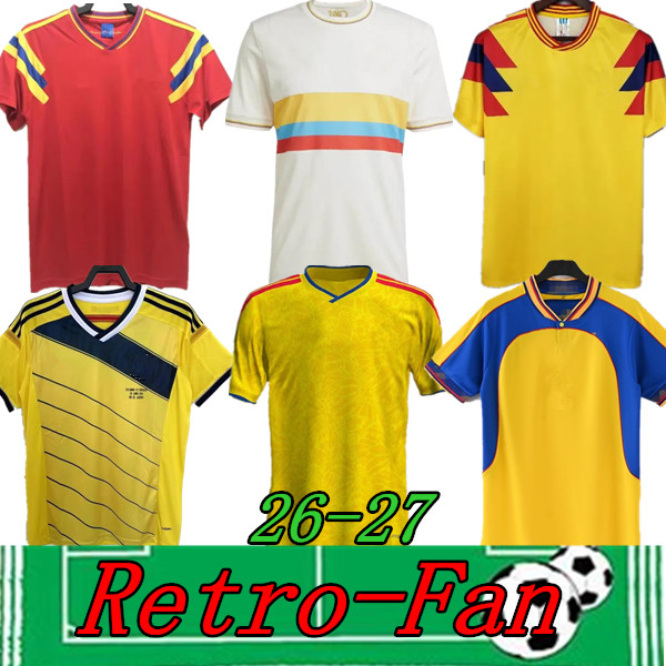 26 27 ColOMbiA JAMES Soccer Jerseys Kids Kit 2026 CoLUmBIa National Team Football Shirt Home Away Set Camisetas 1990 Copa America D.VALOYES ARANGO C. CHUCHO CUADRADO