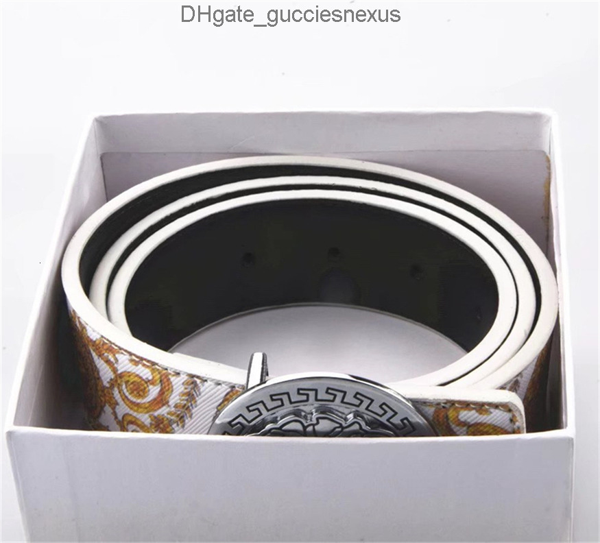 versacity Belts for Men Designer Belt Women 38cm Width Belts Medusa Smooth Buckle 5A Quality Man and Woman Belts Brand Luxury Belts Casual Unisex Ceinture Bb Simo TUA0
