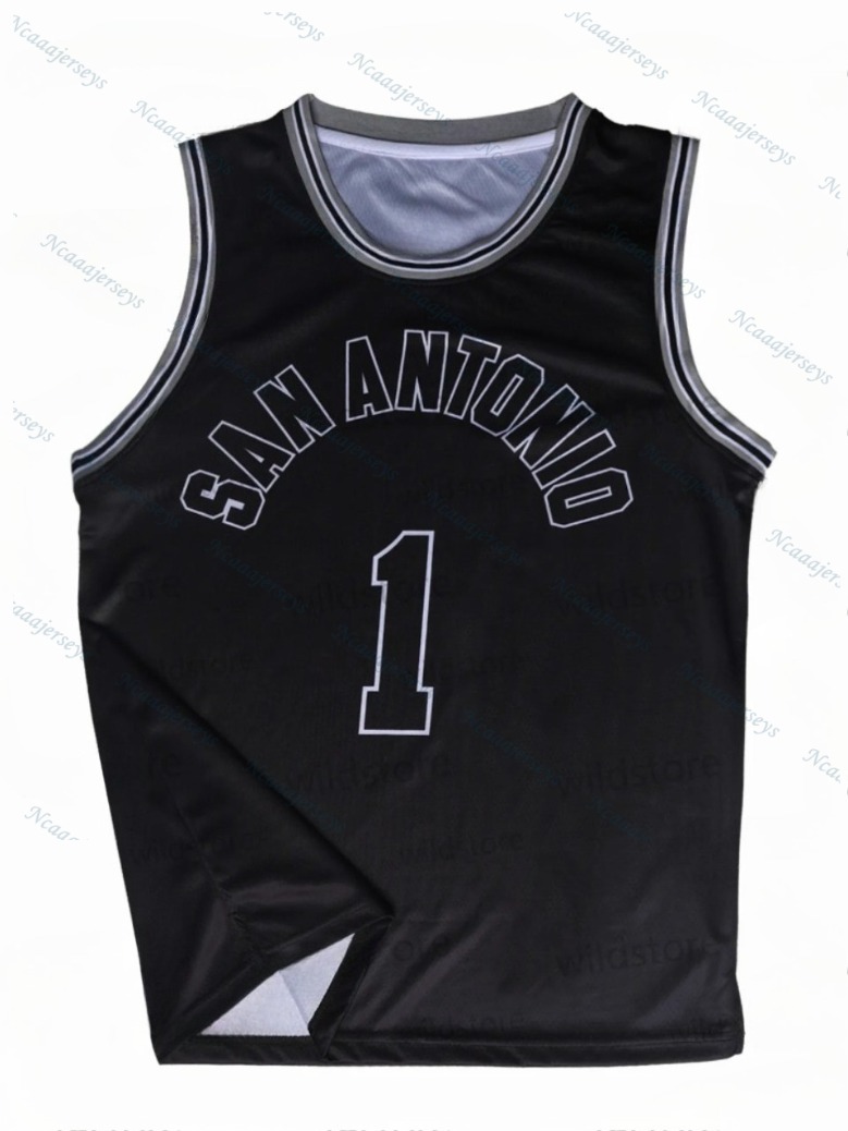 1 Wembanyama 2025 Basketball Jerseys Barnes Bassey Branham Castle Custom Jerseys With Mesh Sleeveless Stitched