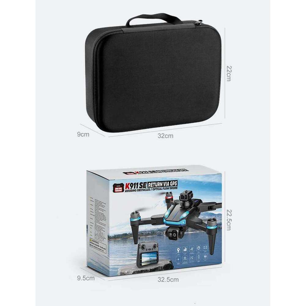 Professional RC Quadcopter Drone With GPS FPV K Camera Inch Screen Remote Controlled Toys Obstacle Avoidance A