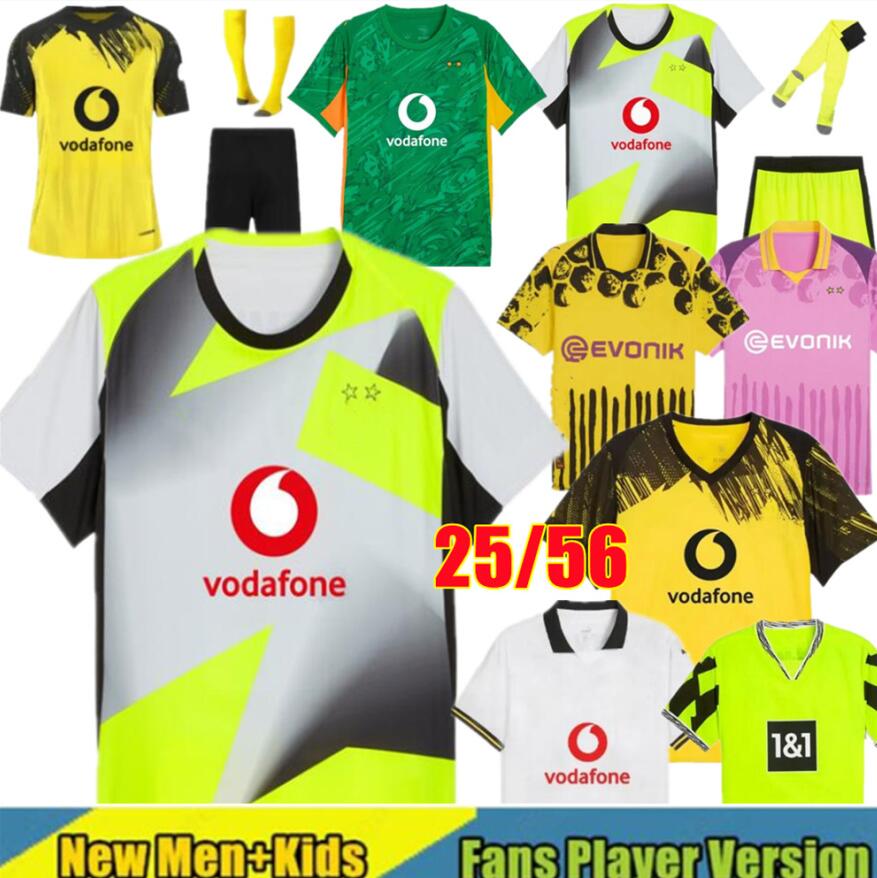 25 26 DORTMUND REYNA Soccer Jerseys 2025 2026 Player version Ryerson Gittens Guirassy Beier BRANDT SULE Sabitzer Campbell Malen Adeyemi KIDS KIT football shirt