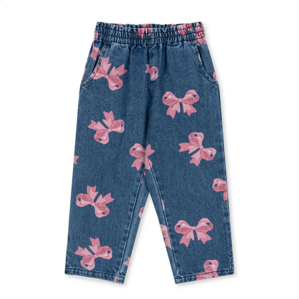 Konges Slojd SS Baby Boys Lemon Print Jackets Kids Clothes Retro Denim Jeans Overalls Set for Boys Girls Bow Tie Dresses Coats 250912