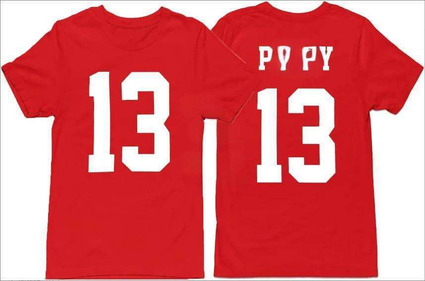 Brock Purdy No 13 San Francisco Football Cotton T-Shirt Jersey Men's Adult Shirt Free shipping