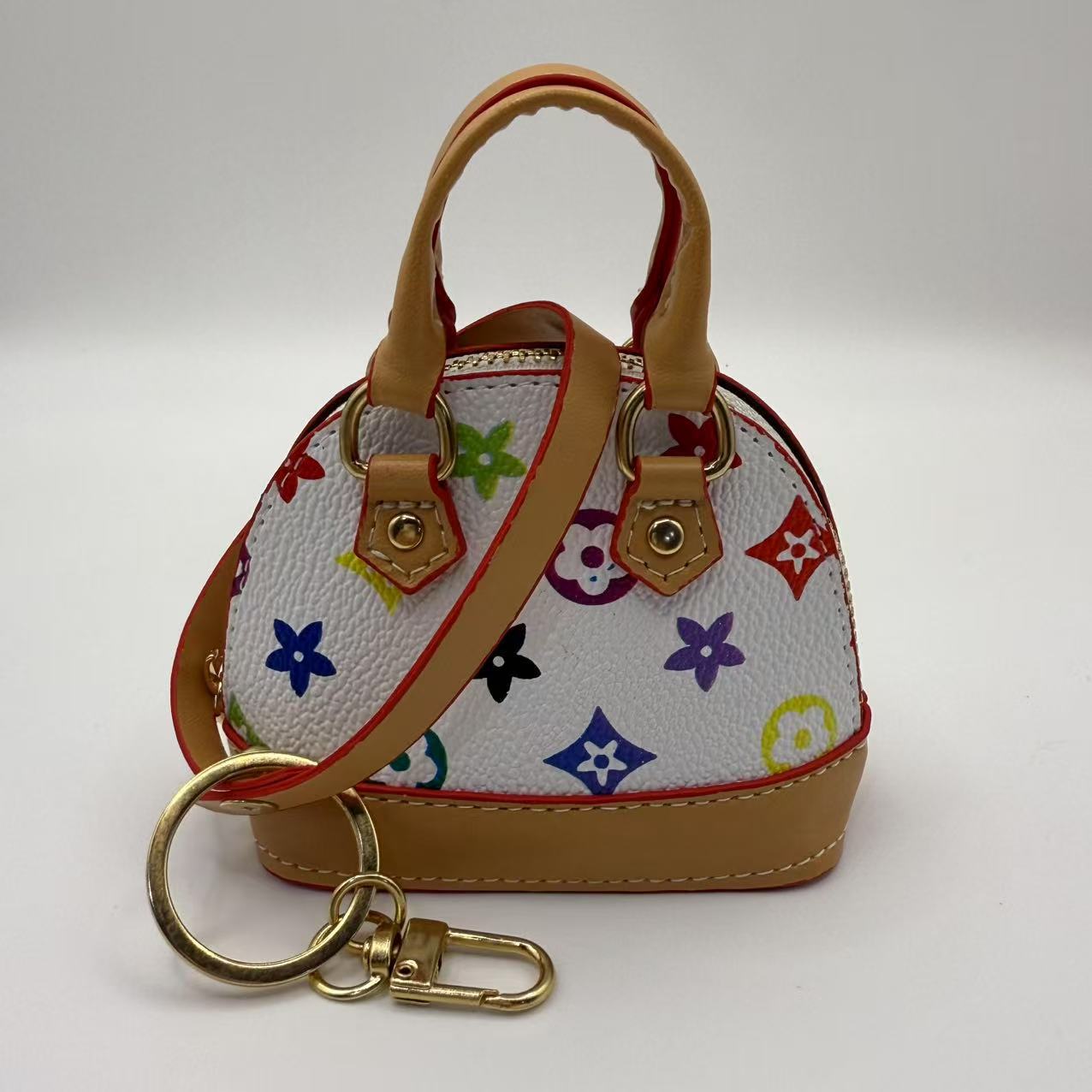 Designer Bags Floral Mini Shell Bag, Fashionable Earphone bag, Cute Shell Bag, Pendant, Fashionable car key bag, handbag, Free shipping