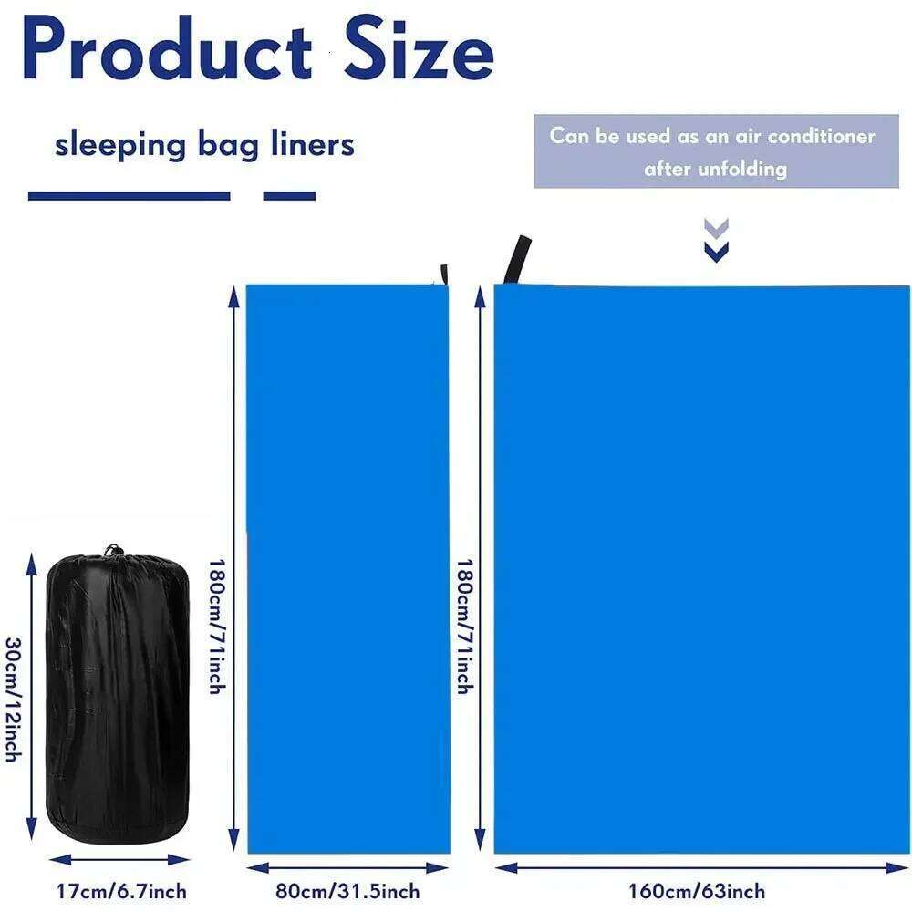 Ultra-Light Fleece Sleeping Bag Mat Tarp Under Insulated Picnic Blanket Camping Tent Travel