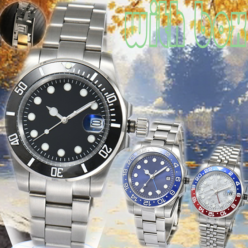 41mm watch ceramic bezel all stainless steel automatic mechanical movement sapphire 5ATM men's watch orologio di lusso