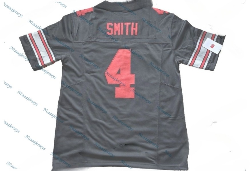 2025 Custom Football Jerseys 4 Jeremiah Smith Jack Sawyer Will Howard Caleb Downs Treveyon Henderson Denzel Burke Miyan Egbuka Judkins Stitched