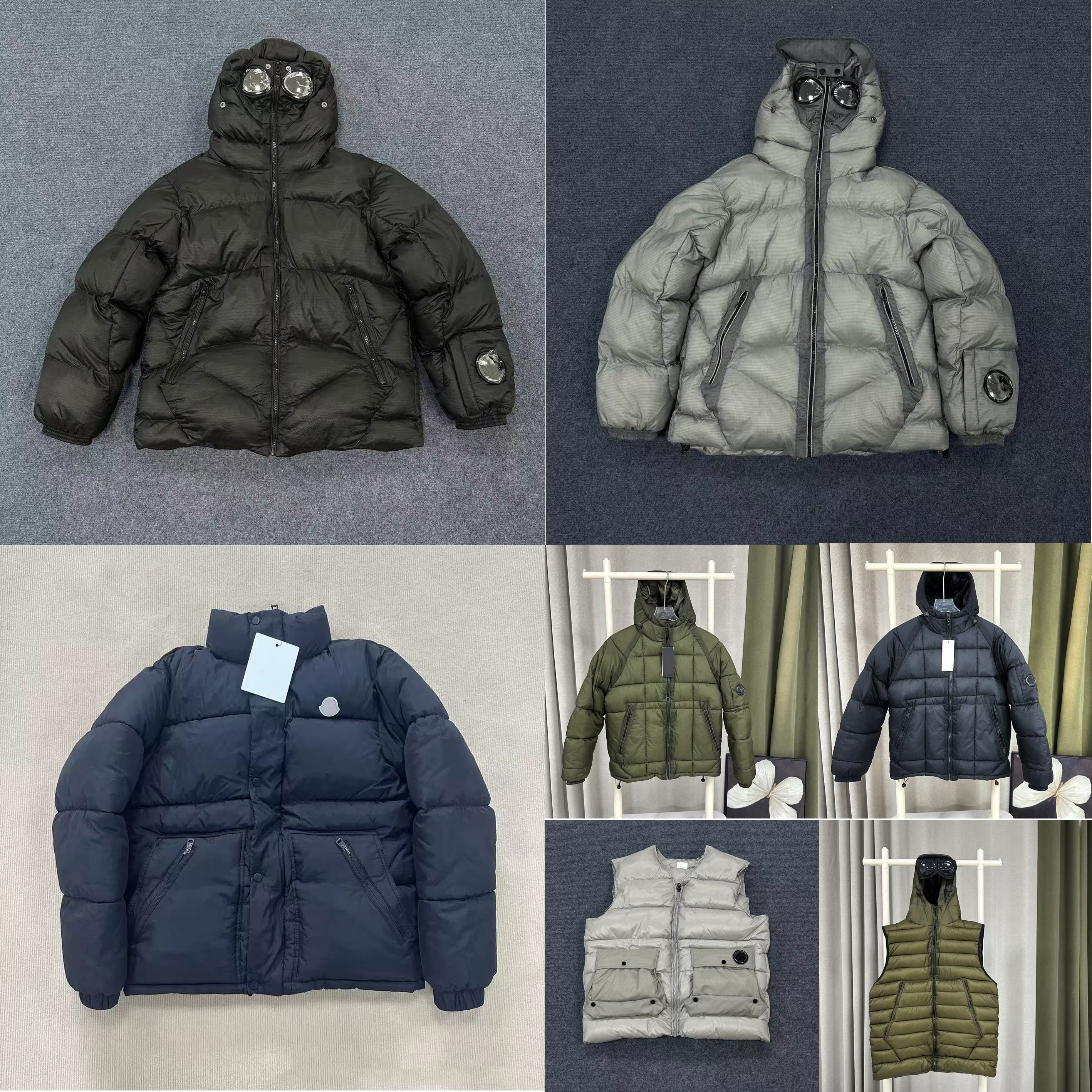 Designer puffer jacket mens designer jacket puffer jacket zipper hoodies classic glasses Fashion company autumn and winter jacket