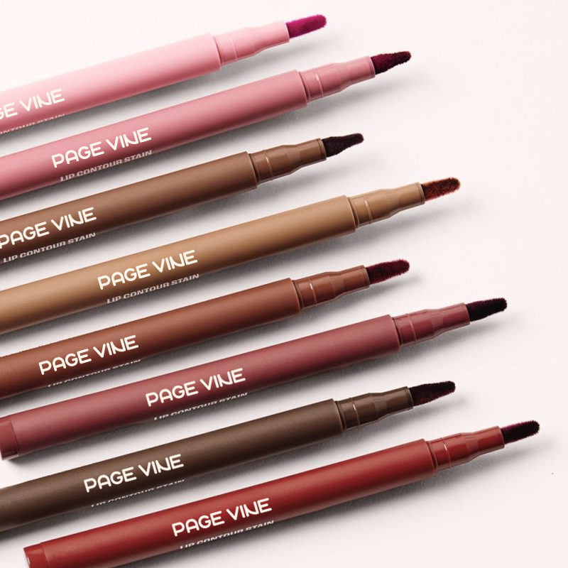 Best-selling PAGE VINE velvet lip liner highly popular water-resistant does not stick to cups a makeup tool for lip application