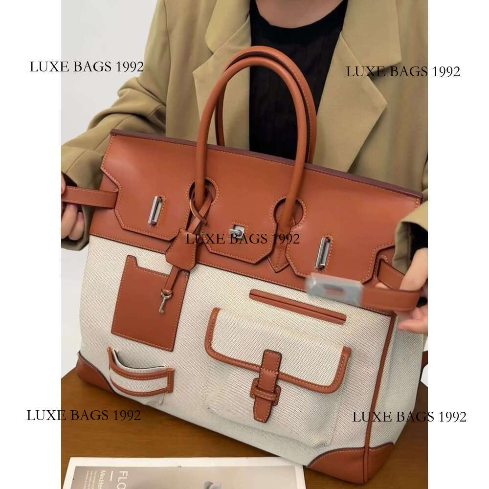 Fashion Designer Tote Bag Luxury Brand High Capacity Commuter Bag HAC Large Fashion Canvas Bag High Quality Mens Business Handbag Free Delivery