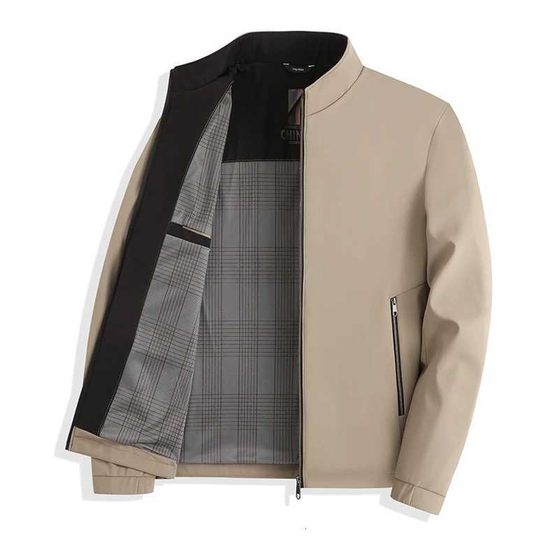Spring Autumn Mens Business Jacket Male Baseball Collar Formal Coats Men Classic Windbreaker Jacket Clothing Z250913