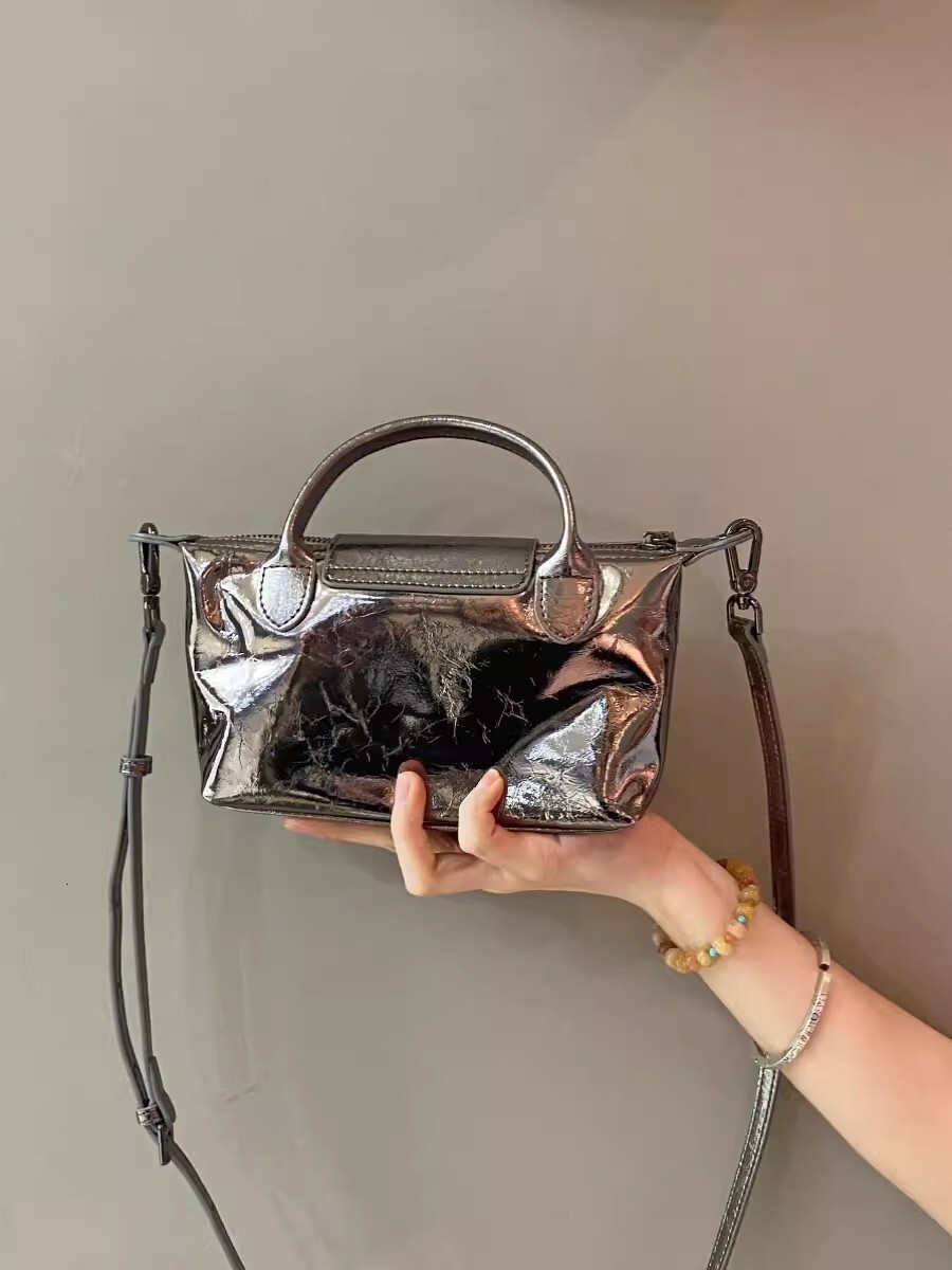 Dumpling Bag New Women s Shoulder Bag Fashionable Mobile Phone Bag New Silver Women s design Crossbody Bag Autumn New Designer Bag