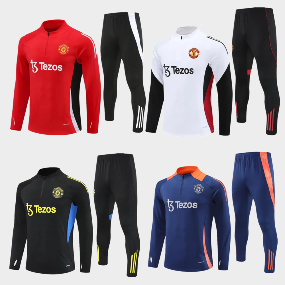 25/26 man unite CUNHA football Tracksuits chandal manchesteers unted soccer training MBEUMO HOJLUND MARTINEZ CASEMIRO MAINOO MOUNT B. FERNANES jacket men kids kit
