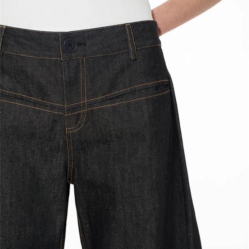 Vintage Baggy Low Waist Women Y2K Wide Pants Oversized Harajuku White Lace Straight Leg Jeans Z260313