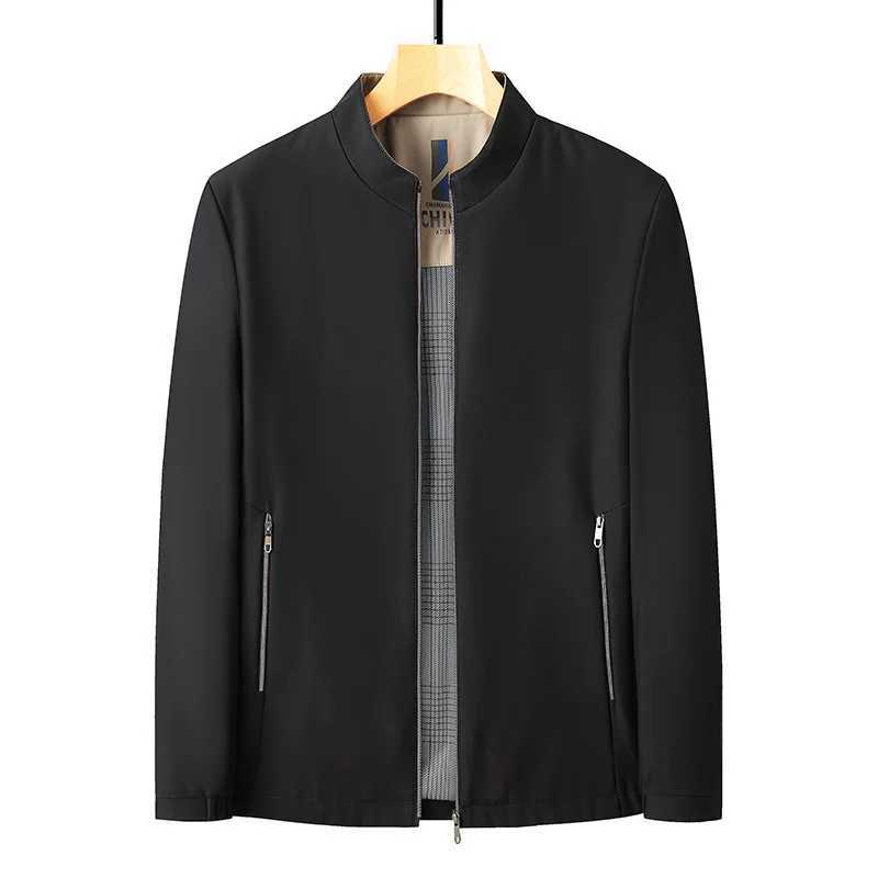 Spring Autumn Mens Business Jacket Male Baseball Collar Formal Coats Men Classic Windbreaker Jacket Clothing Z250913