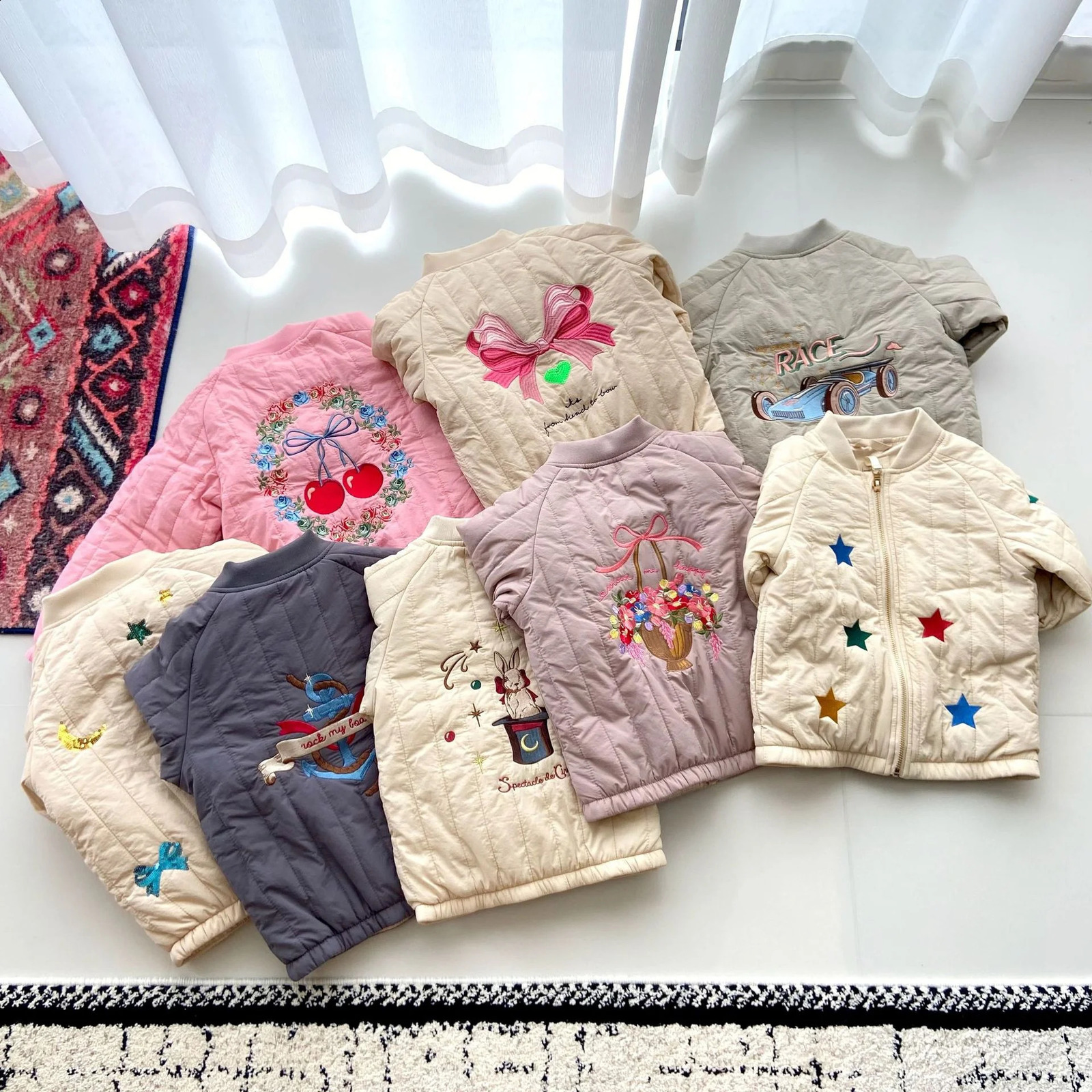 2025 Konges Slojd Winter Baby Boys Cartoon Lambswool Jackets Kids Clothes Girls Jackets Outerwear Coats Boys Flight Suit Jacket 250912