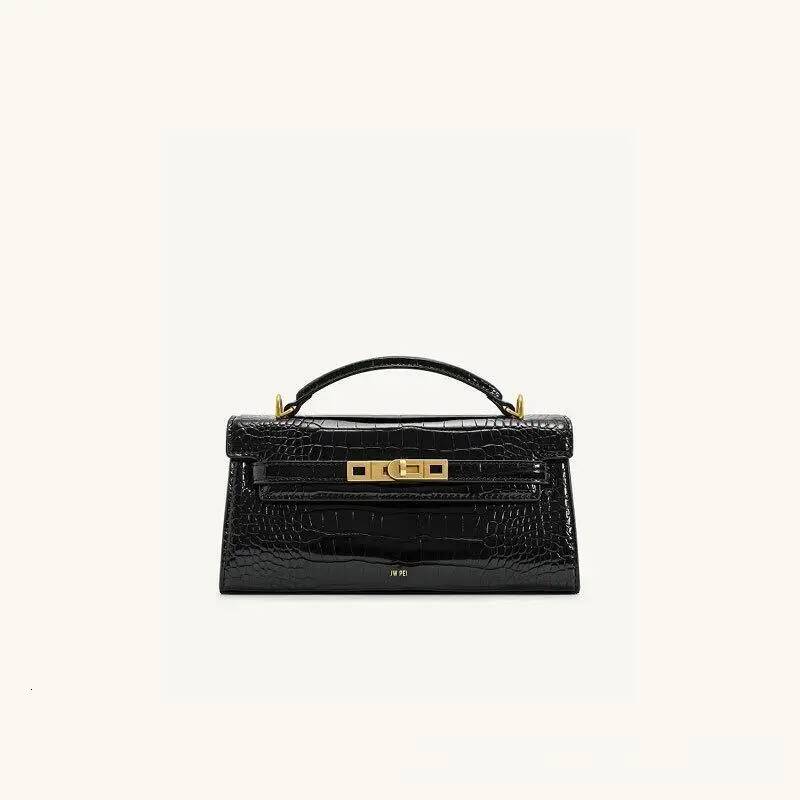 JW PEI New Crocodile Tote - Genuine Leather Crossbody Purse for Women, Elegant Top Handle Bag