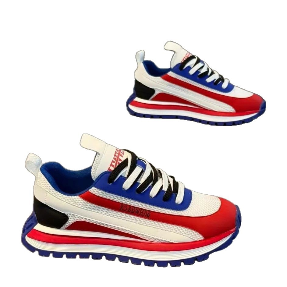 Designers this year fashion fashion all kinds of sports red shoes non - slip wear - resistant casual platform to increase plate shoes men's shoes