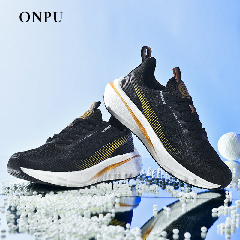 ONPU Luxury Lightweight Soft Sole Running Shoes Trendy Designer Shoes Versatile Couple Sports Shoes Non Slip Mesh Breathable Running Shock Absorption 
