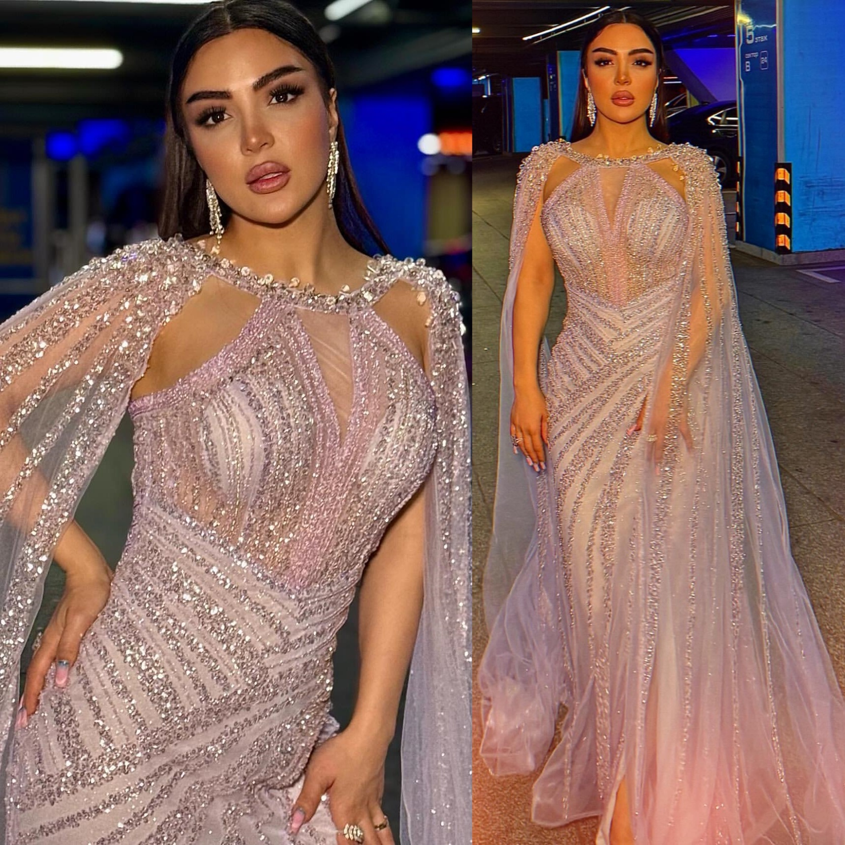 Aso Ebi Light Lilac Mermaid Prom Dresses 2025 Crystals Sequined Evening Formal Party Second Birthday Engagement Gowns Plus Size Dress For Special Occa