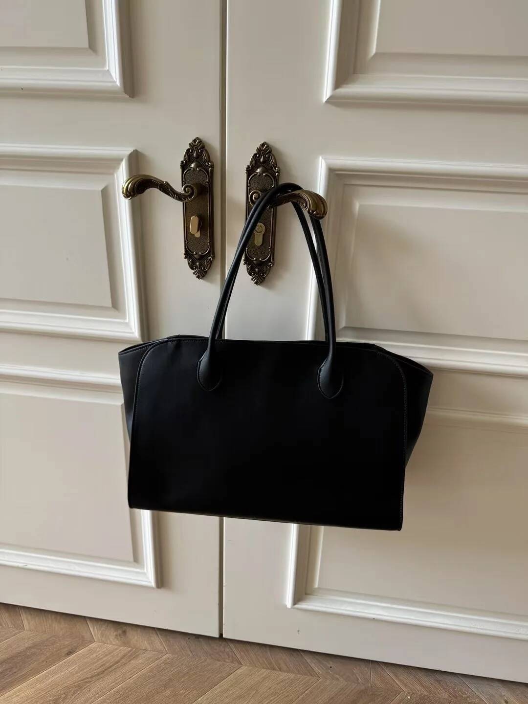 High Quality Marlo17 Tote Grainy Leather Shoulder Bag Soft Cowhide Casual Fashion HandBag Large Capacity