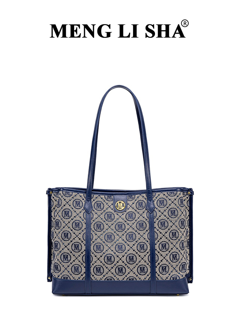 MENG LI SHA designer bag Light luxury high quality New vintage Shoulder Underarm Bag Women's Commuting Fashion Large Capacity Tote Bag