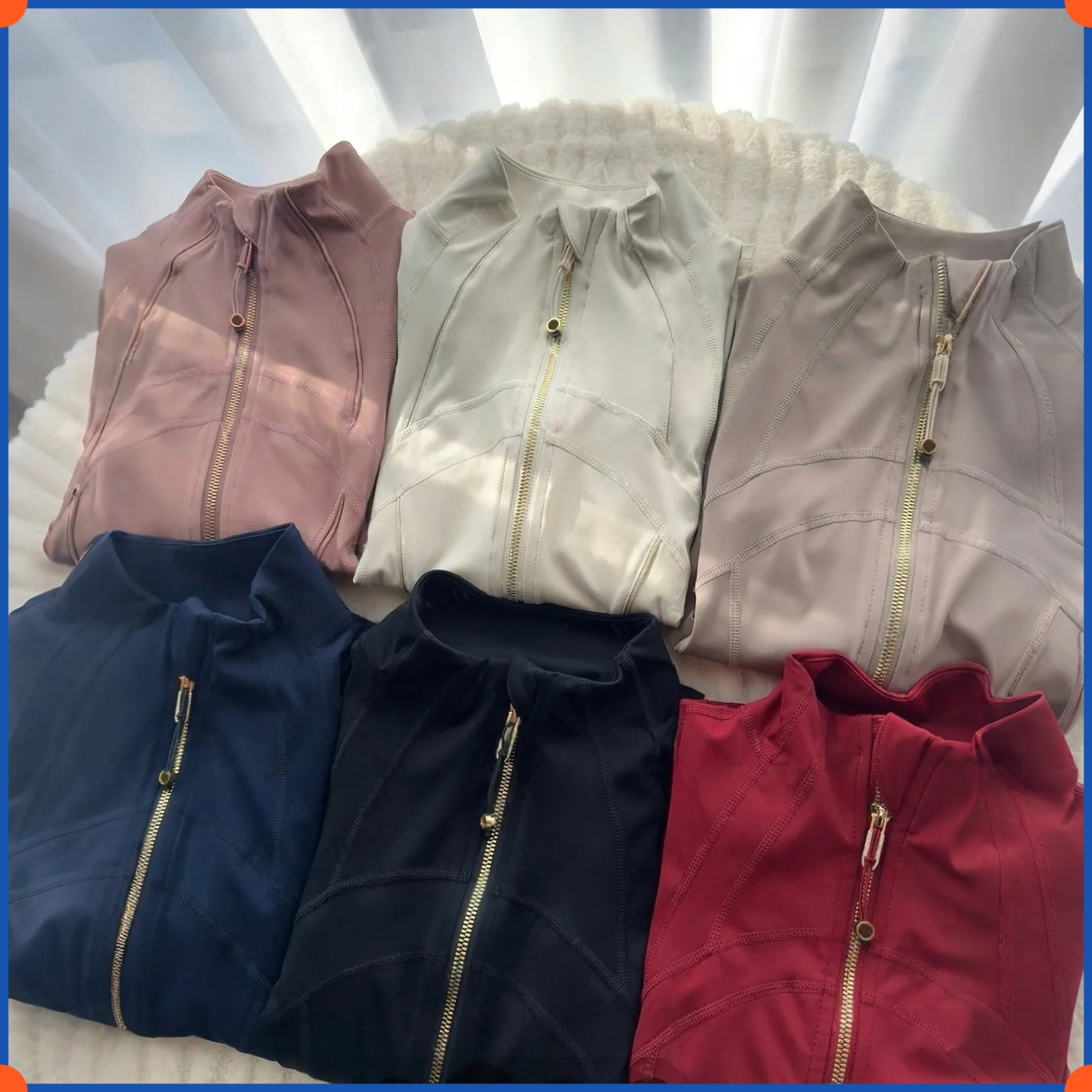 Women's lululemoonse Yoga long clothes sleeves Jacket lululemoonlegging Outfit Solid Color Nude Sports Shaping Waist Fitness Jogging Sportswear For Lady Leggings