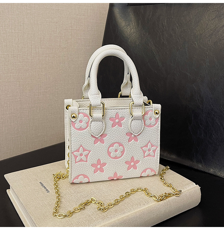 Designer Bag 2025 New Color-Blocking Tote Bag for Women French Style Elegant Small Square Purse Versatile Crossbody Bag for Commute Free Shipping