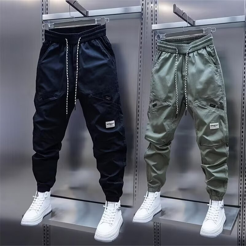 Mens Harem Pants Man Breathable Mens Clothing Casual Pants Man Straight Trousers 250912
