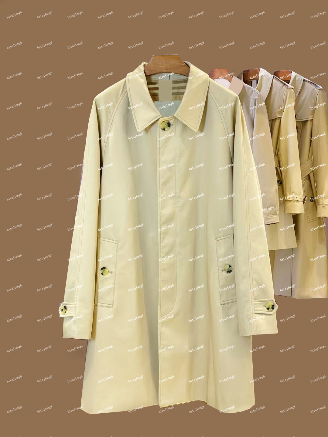 NEW CLASSIC!women fashion middle long trench coat/top quality thick COTTON branded design slim fit trench/ladies trench for spring and autum 1111