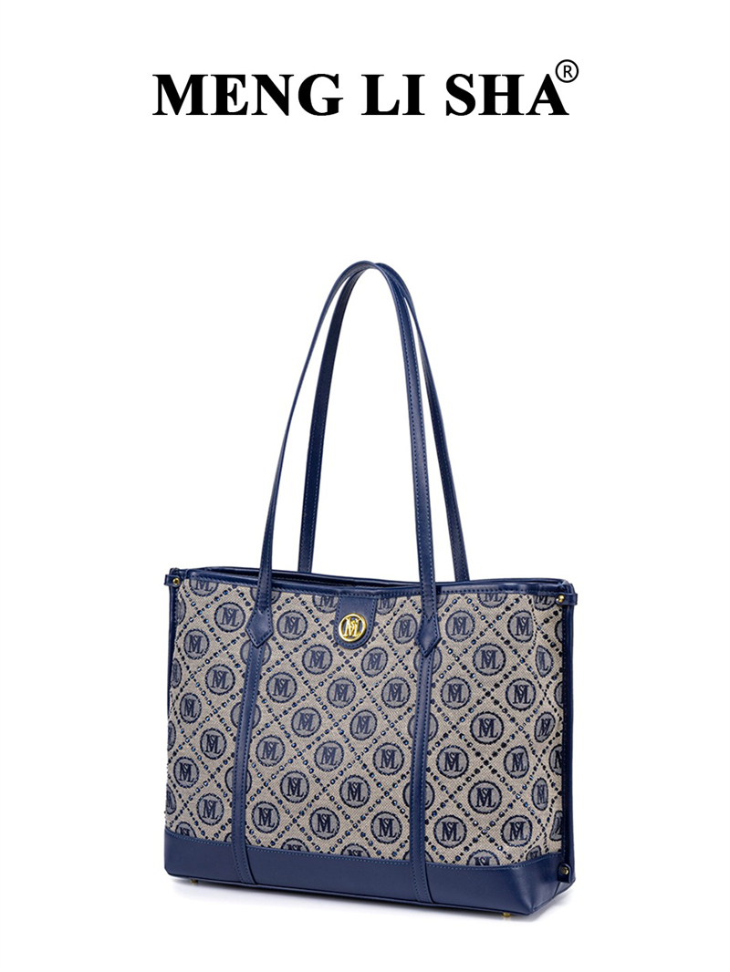 MENG LI SHA designer bag Light luxury high quality New vintage Shoulder Underarm Bag Women's Commuting Fashion Large Capacity Tote Bag