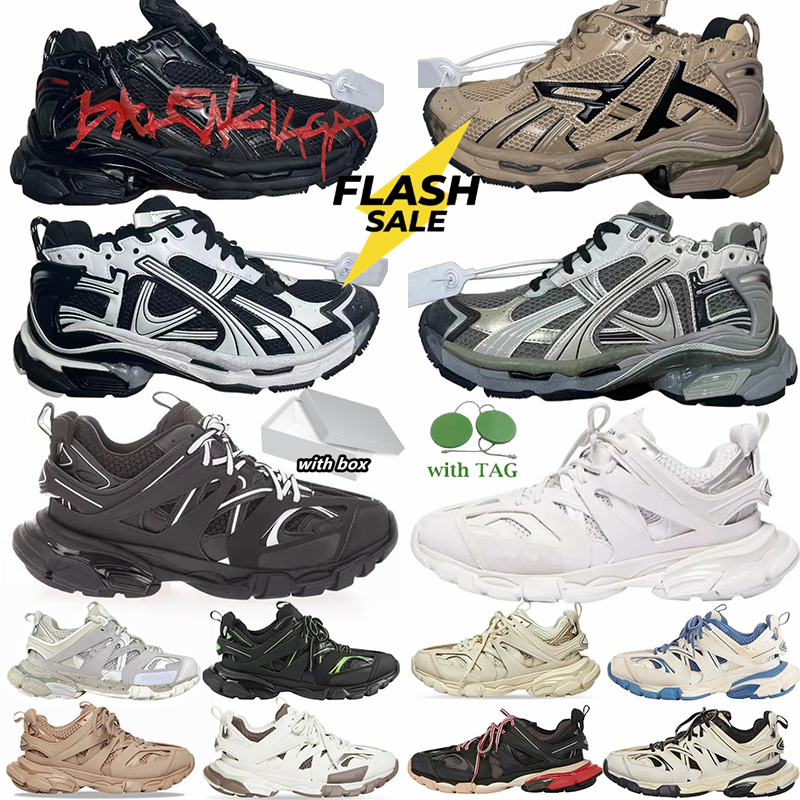 With box 7.5 7.0 3.0 Designer shoes paris runners sneakers All Black white Multicolor Pink Blue Grey Ancien Daddy mens women Platform casual trainers