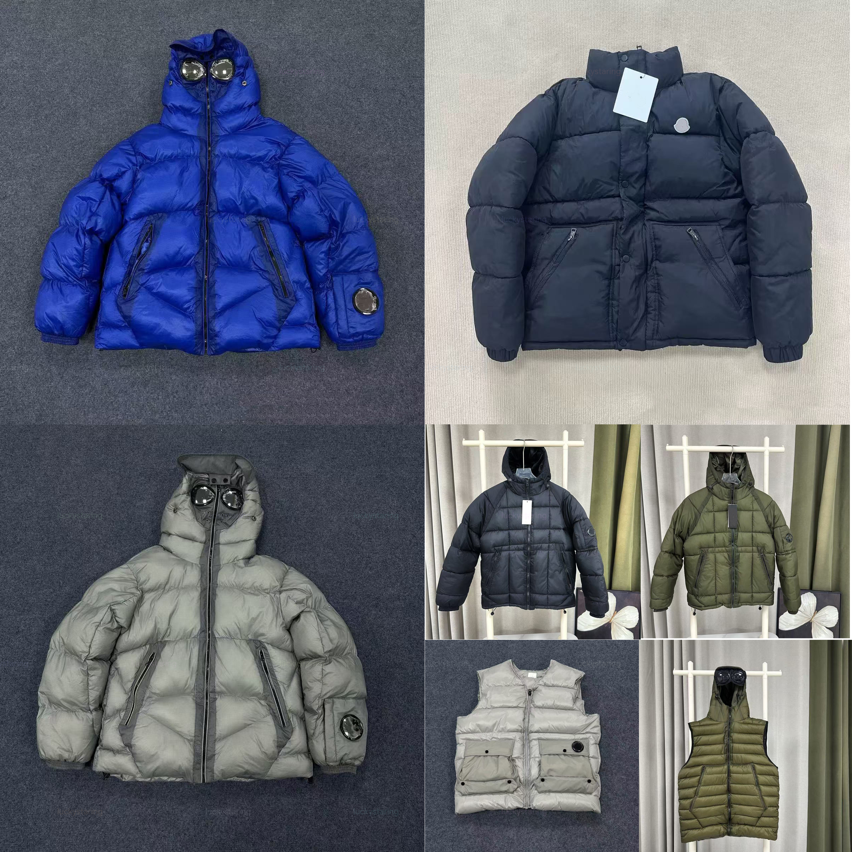 25ss mens designer jacket puffer jacket zipper hoodies classic glasses Fashion company autumn and winter jacket